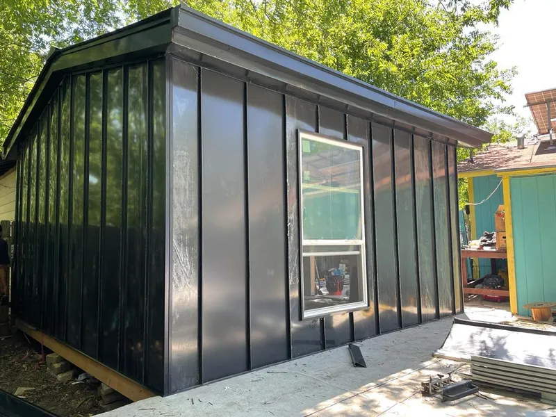 Black standing seam metal wall panels for Metal Roof Installation in West Caldwell