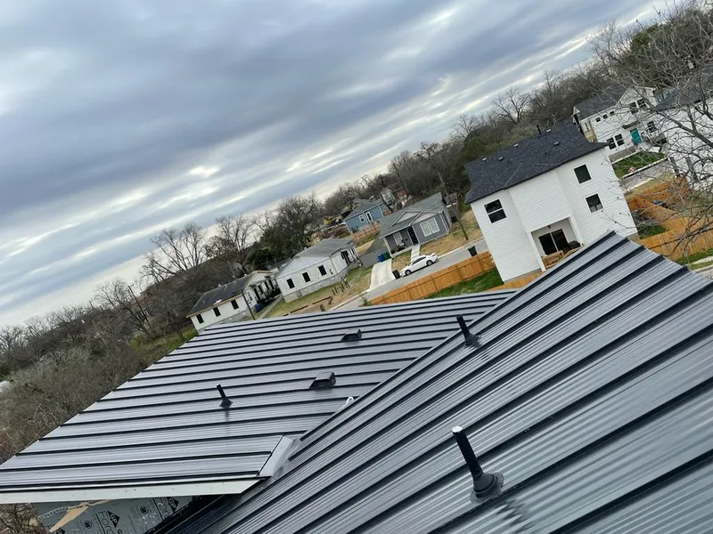 Standing seam metal roof panels with vents for Skylight Repair in West Caldwell